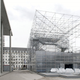 Illustration for article titled This Munich Museum Moved Into a Building Made Entirely of Scaffolding